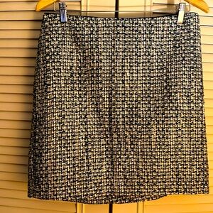 Blue multi tweed mini